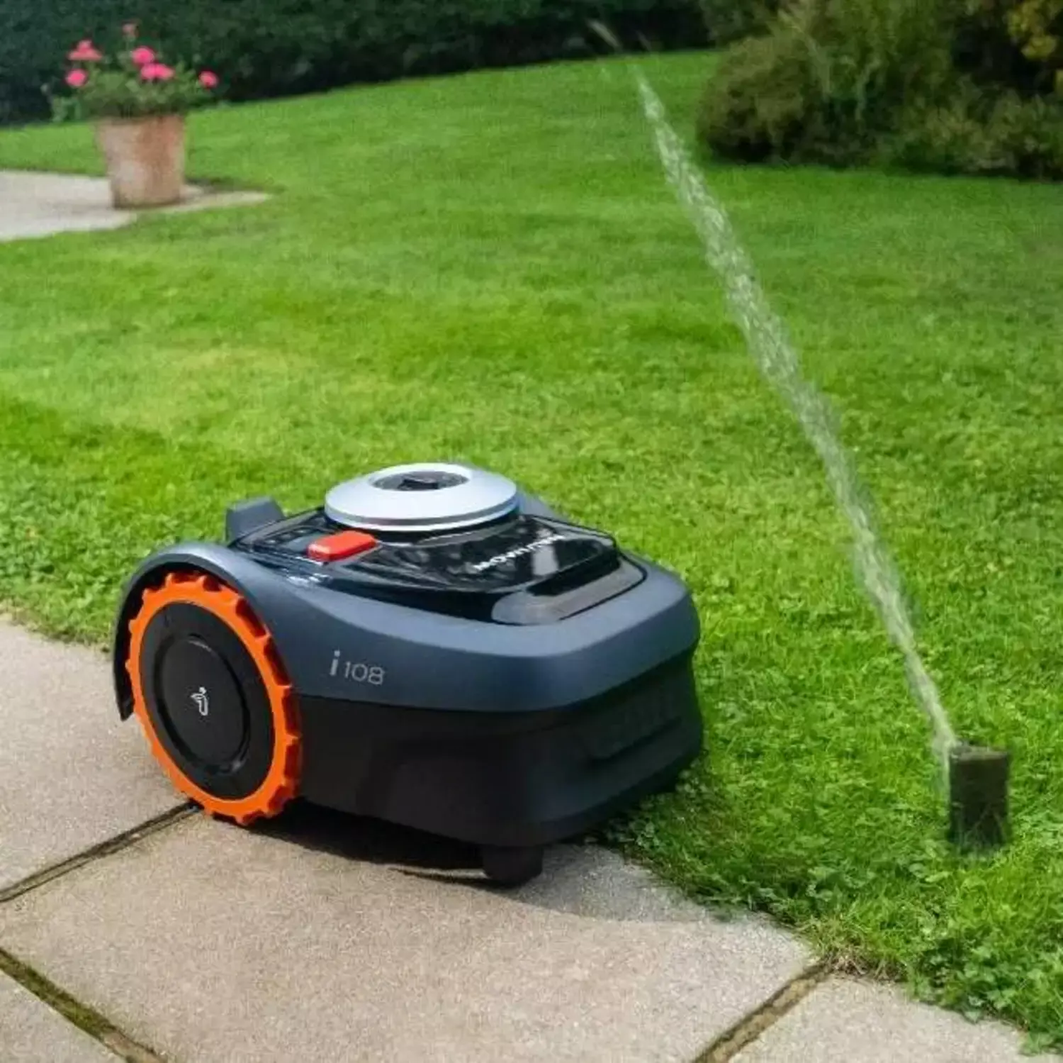 Segway Navimow and irrigation system working together on site in Stevenage